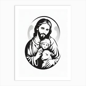 Jesus And Child Art Print