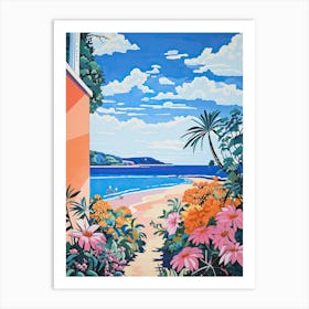 Blackpool Sands, Devon, Matisse And Rousseau Style 4 Art Print