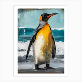 King Penguin Cooper Bay Colour Block Painting 2 Art Print