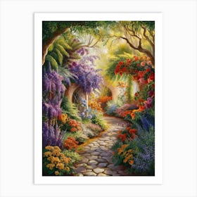 Garden Path 1 Art Print