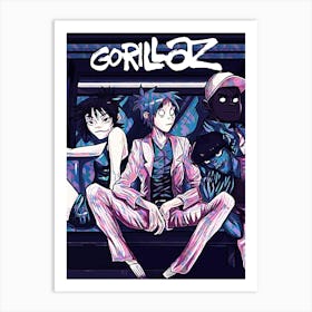 Gorillaz band music 1 Art Print