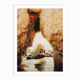 Beach Cave Art Print