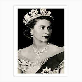 Queen Elizabeth II Studio Portrait Art Print