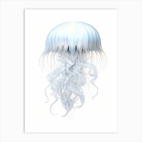 Irukandji Jellyfish Drawing 8 Art Print