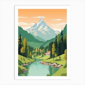 Slovenia Travel Illustration Art Print