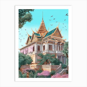 The Royal Palace Of Phnom Penh, Cambodia Art Print