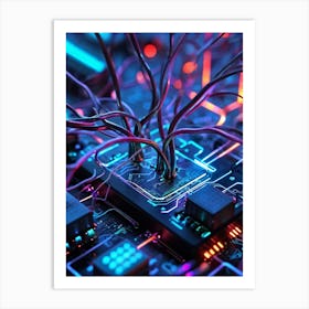 Circuit Board 2 Art Print