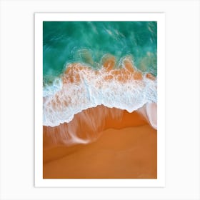 Aerial View Of A Beach 22 Art Print