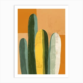 Cylindropuntia Kleiniae Minimalist Abstract 3 Art Print