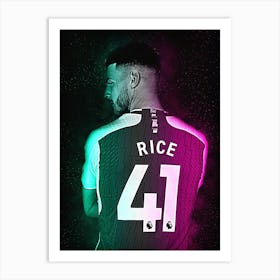 Declan Rice Arsenal Galaxy Art Print