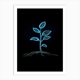 Neon Plant 36 Art Print