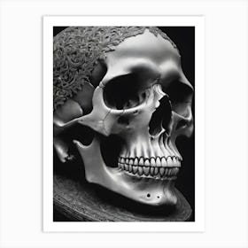 Skull Of A Man Art Print