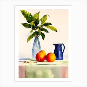 Loquat Italian Watercolour fruit Art Print