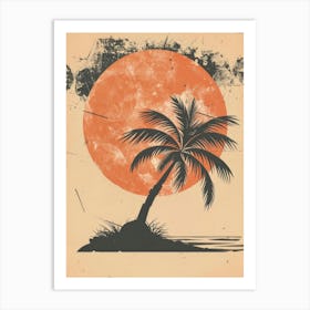 Palm Tree In The Sun 1 Art Print