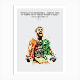 Conor Mcgregor Quotes 5 Art Print