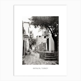 Poster Of Bodrum, Turkey, Photography In Black And White 3 Art Print