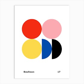 Geometric Bauhaus Poster 17 Art Print