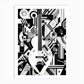 Abstract Geometric Music Illustration 8 Art Print
