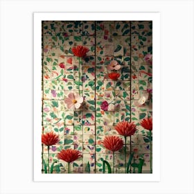 Default Flowers In Animation Like Walls 3 (4) Art Print