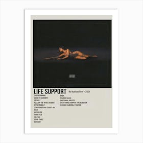 Life Support By Madison Beer 2021 Poster 3 Art Print