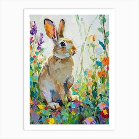 Californian Rabbit Painting 4 Art Print