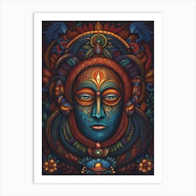 Buddhist Face Art Print