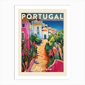 Algarve Portugal 4 Fauvist Painting  Travel Poster Art Print