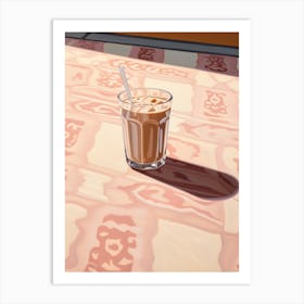 Iced Latte Art Print