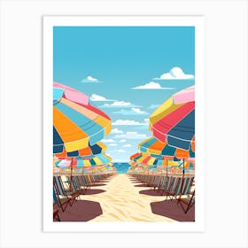 Beach Day, Illustration Art Print