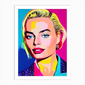 Margot Robbie Pop Movies Art Movies Art Print