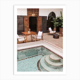 Swimming Pool Marrakech Art Print