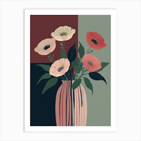 Flowers In A Vase 55 Art Print