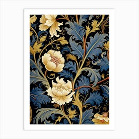 Floral Wallpaper 55 Art Print