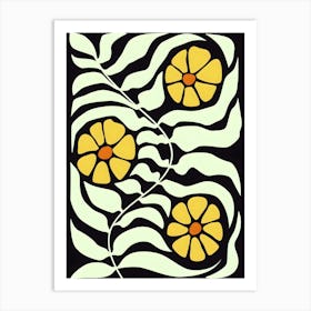 Henri Matisse Yellow Flowers 4 Art Print