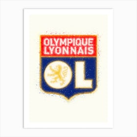 Olympique Lyonnais Lyon Art Print