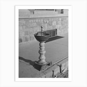 Drinking Fountain, Plentywood, Montana By Russell Lee Art Print