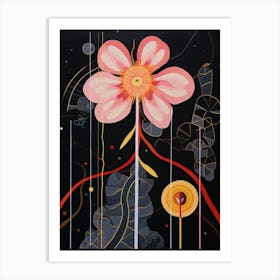 Monkey Orchid 2 Hilma Af Klint Inspired Flower Illustration Art Print