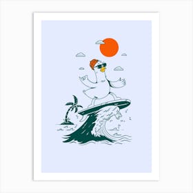 Surf Bird Art Print