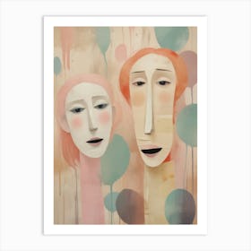 Masks Art Print