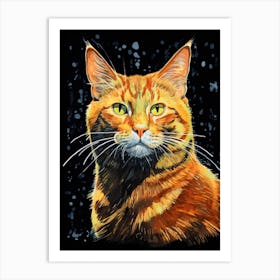 Orange Tabby Cat 8 Art Print