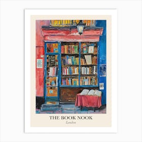 London Book Nook Bookshop 6 Poster Art Print
