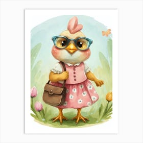 Chick About Town Art Print