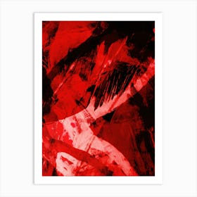 Abstract Red Painting 5 Art Print