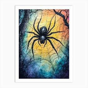 Black Spider Poster