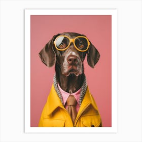 A German Shorthaired Pointer Dog 6 Art Print