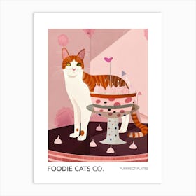 Foodie Cats Co Cat And A Trifle Cake 5 Art Print