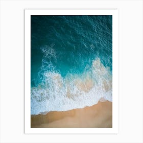 Aerial View Of A Beach 26 Art Print