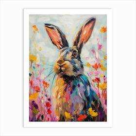 Jersey Wooly Rabbit Painting 4 Art Print