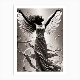 Angel Wings Metamorphosis 1 Art Print