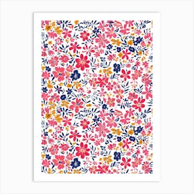 Flower Parade London Fabrics Floral Pattern 3 Art Print